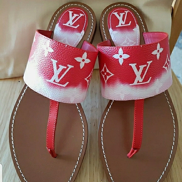 Louis Vuitton Escale Red Flat Sandal Size 41 - Picture 10 of 14